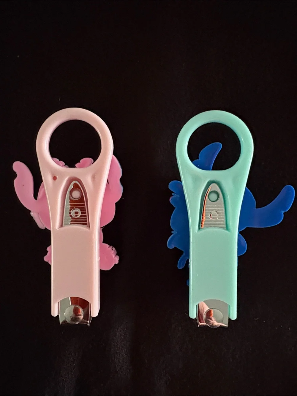 Cute Stitch and Angel Cartoon Character Finger Nail Clippers Set of 2